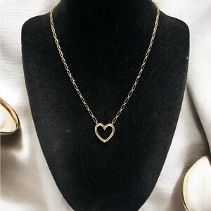 Perry Street Gold Plated ‘Grace’ Heart Necklace 16”+3”